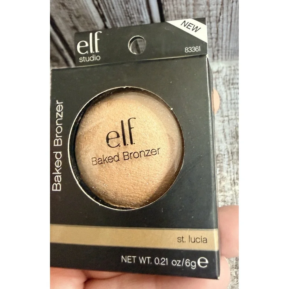 e.l.f. Baked Bronzer St Lucia + Baked Blush Pinktastic NEW Sealed Retired Makeup